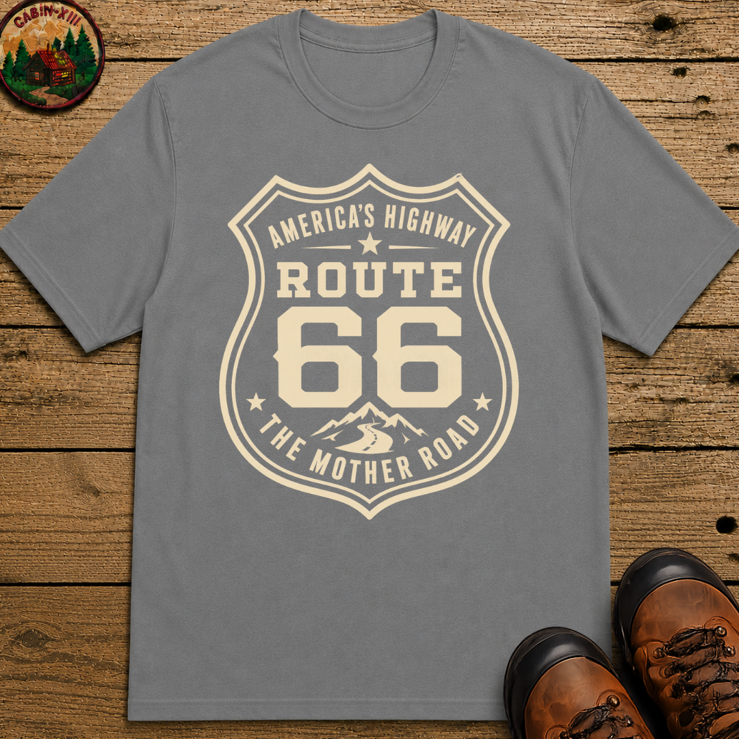 Route 66 America's Highway The Mother Road — Vintage Road Trip Tee
