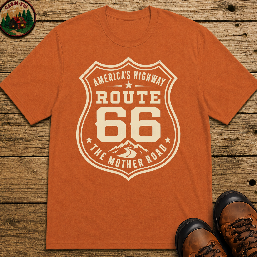 Route 66 America's Highway The Mother Road — Vintage Road Trip Tee