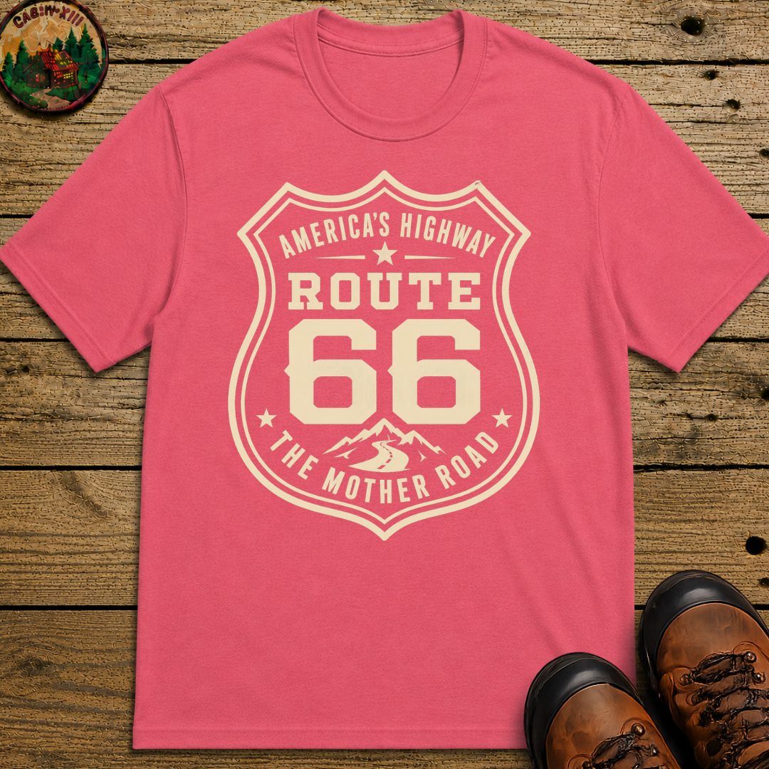 Route 66 America's Highway The Mother Road — Vintage Road Trip Tee