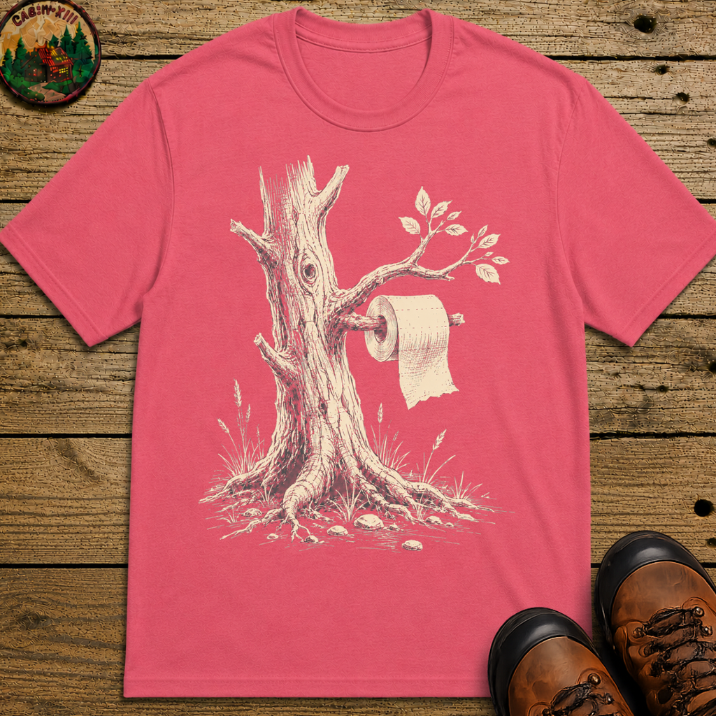 Toilet Tree — Funny Camping Outdoor Humor Sketch Tee