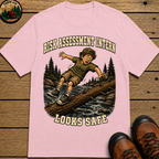 Risk Assessment Intern Looks Safe — Funny Camping Humor Tee