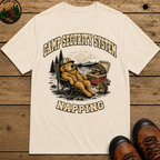 Camp Security System Napping — Funny Camping Dog Tee