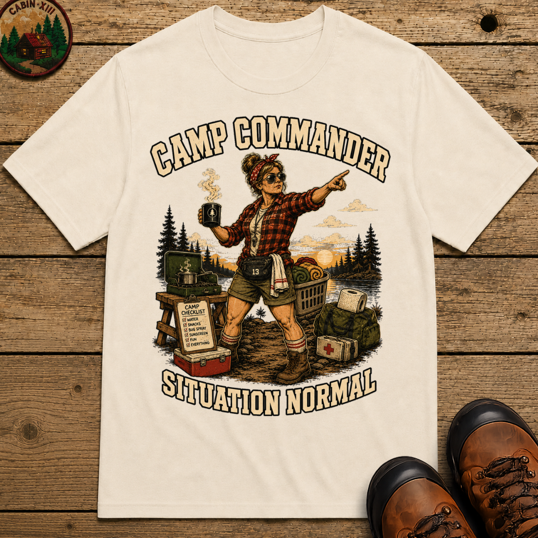 Camp Commander Situation Normal — Funny Camping Mom Tee