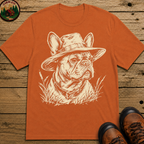 French Bulldog in a Hat — Vintage Sketch Dog Tee