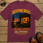 Bedtime Rules Do Not Apply See Grandma for Details — Camping T-Shirt