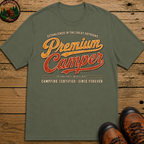 Premium Camper Original Parts Mostly Intact — Funny Camping Tee