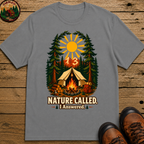 Nature Called I Answered — Vintage Campfire Camping Tee