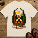 Nature Called I Answered — Vintage Campfire Camping Tee