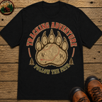 Tracking Adventure Follow the Path — Vintage Bear Paw Hiking Tee