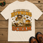 If You See Me Running Scram Funny Beekeeping Shirt