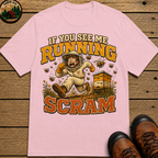 If You See Me Running Scram Funny Beekeeping Shirt