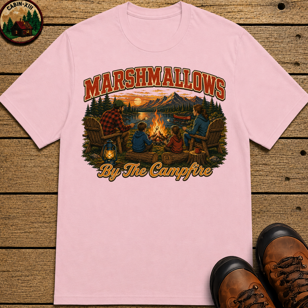 Marshmallows by the Campfire — Vintage Family Camping Tee
