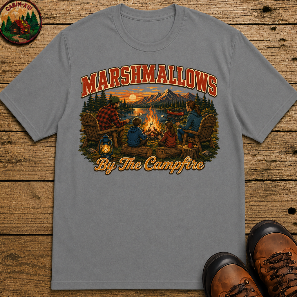 Marshmallows by the Campfire — Vintage Family Camping Tee