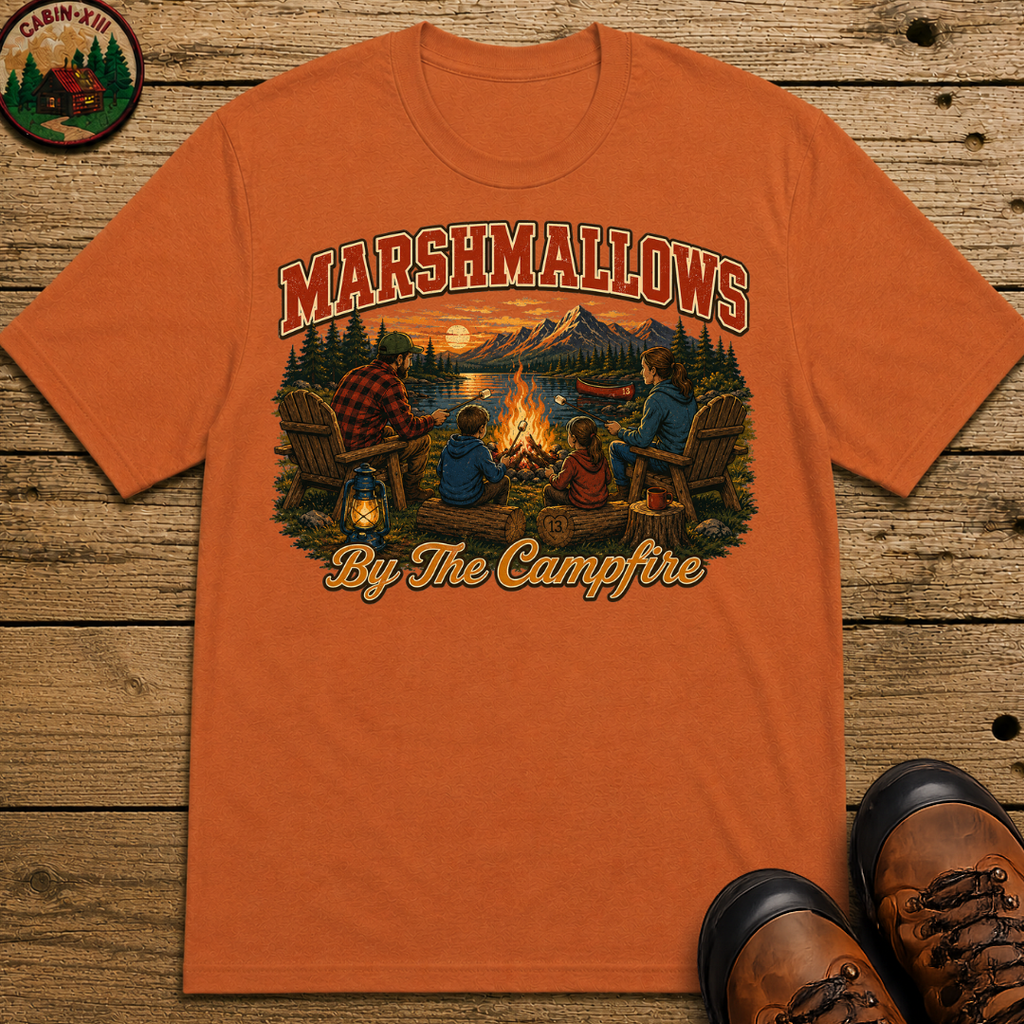 Marshmallows by the Campfire — Vintage Family Camping Tee