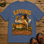 Living the Sweet Life Funny Beekeeping Shirt — Beekeeper Tee