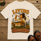 Living the Sweet Life Funny Beekeeping Shirt — Beekeeper Tee