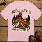 Campfire Supervisor Add Another Log — Funny Camping Dad Tee