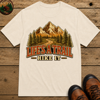 Life's a Trail Hike It — Vintage Mountain Hiking Outdoor Tee