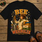 Bee Wrangler Funny Beekeeping Shirt — Vintage Beekeeper Tee