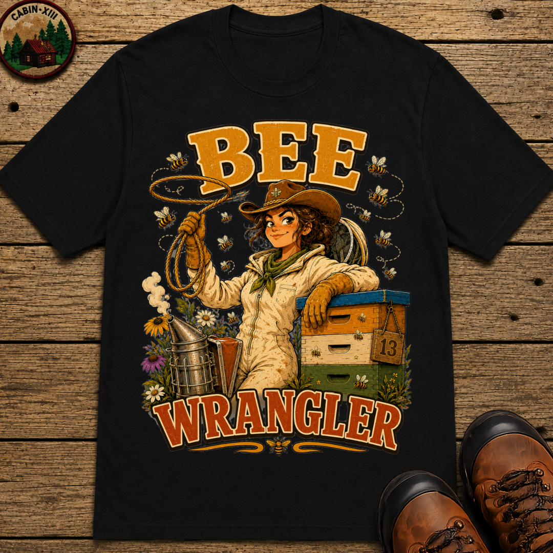 Bee Wrangler Funny Beekeeping Shirt — Vintage Beekeeper Tee