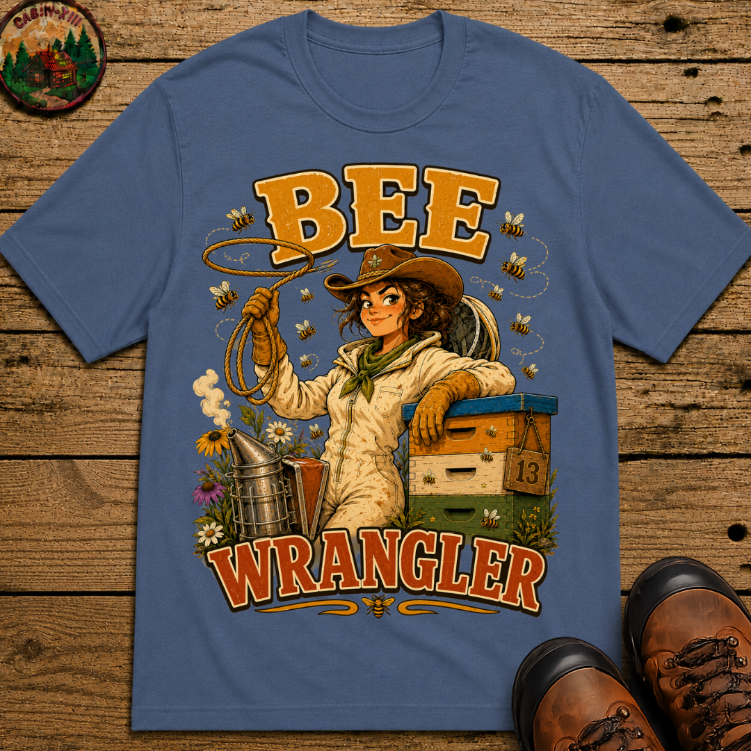 Bee Wrangler Funny Beekeeping Shirt — Vintage Beekeeper Tee