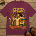 Bee Wrangler Funny Beekeeping Shirt — Vintage Beekeeper Tee
