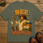 Bee Wrangler Funny Beekeeping Shirt — Vintage Beekeeper Tee