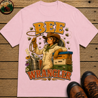 Bee Wrangler Funny Beekeeping Shirt — Vintage Beekeeper Tee