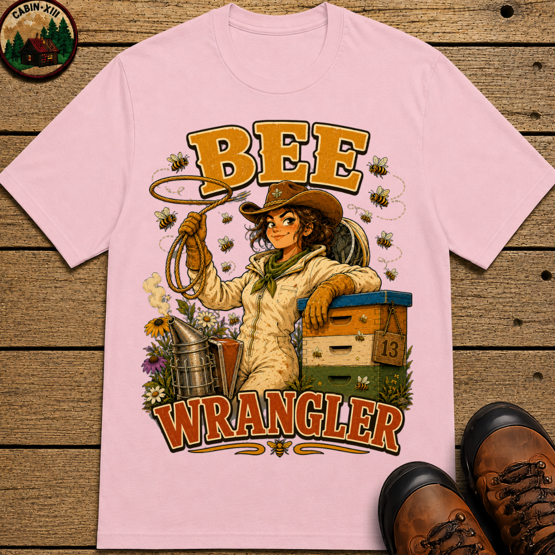 Bee Wrangler Funny Beekeeping Shirt — Vintage Beekeeper Tee