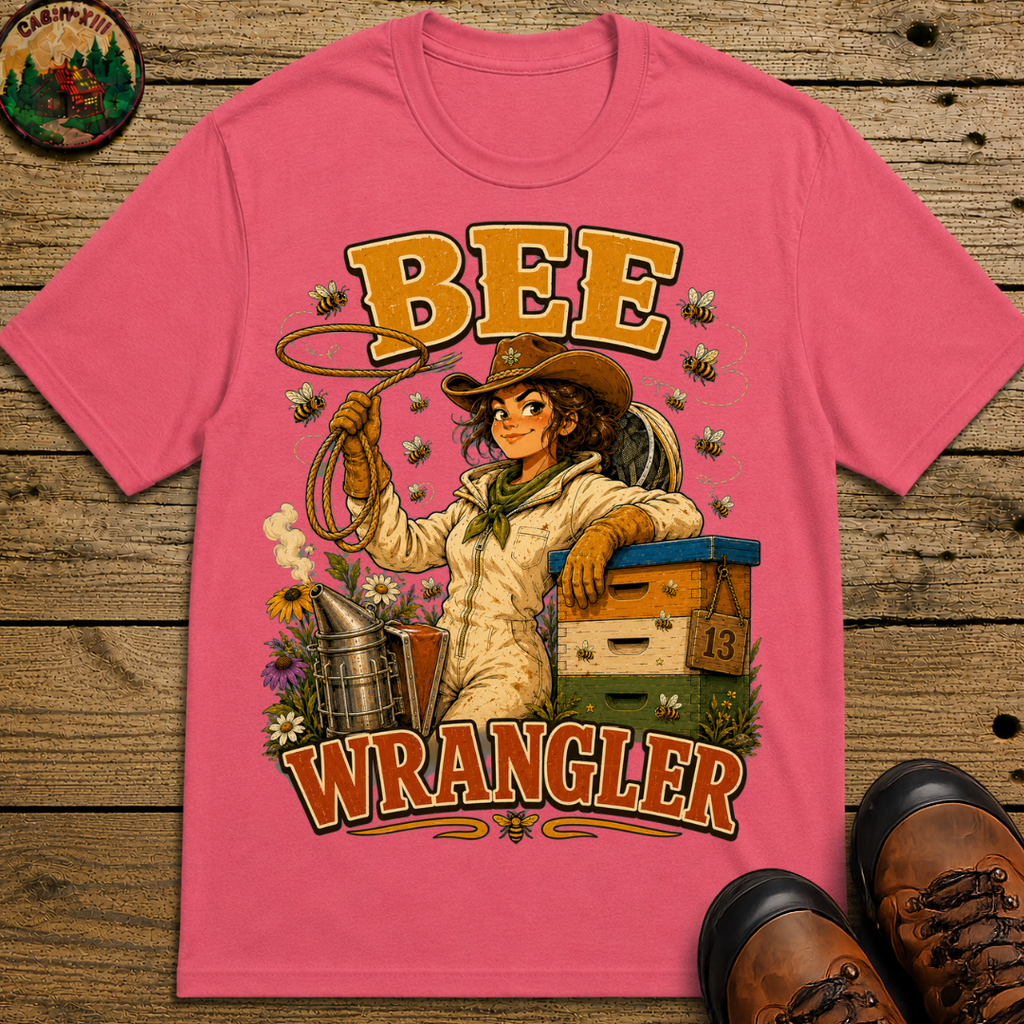 Bee Wrangler Funny Beekeeping Shirt — Vintage Beekeeper Tee