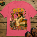 Bee Wrangler Funny Beekeeping Shirt — Vintage Beekeeper Tee