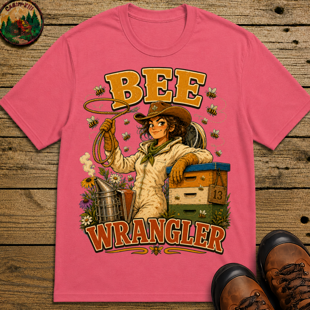 Bee Wrangler Funny Beekeeping Shirt — Vintage Beekeeper Tee