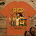 Bee Wrangler Funny Beekeeping Shirt — Vintage Beekeeper Tee