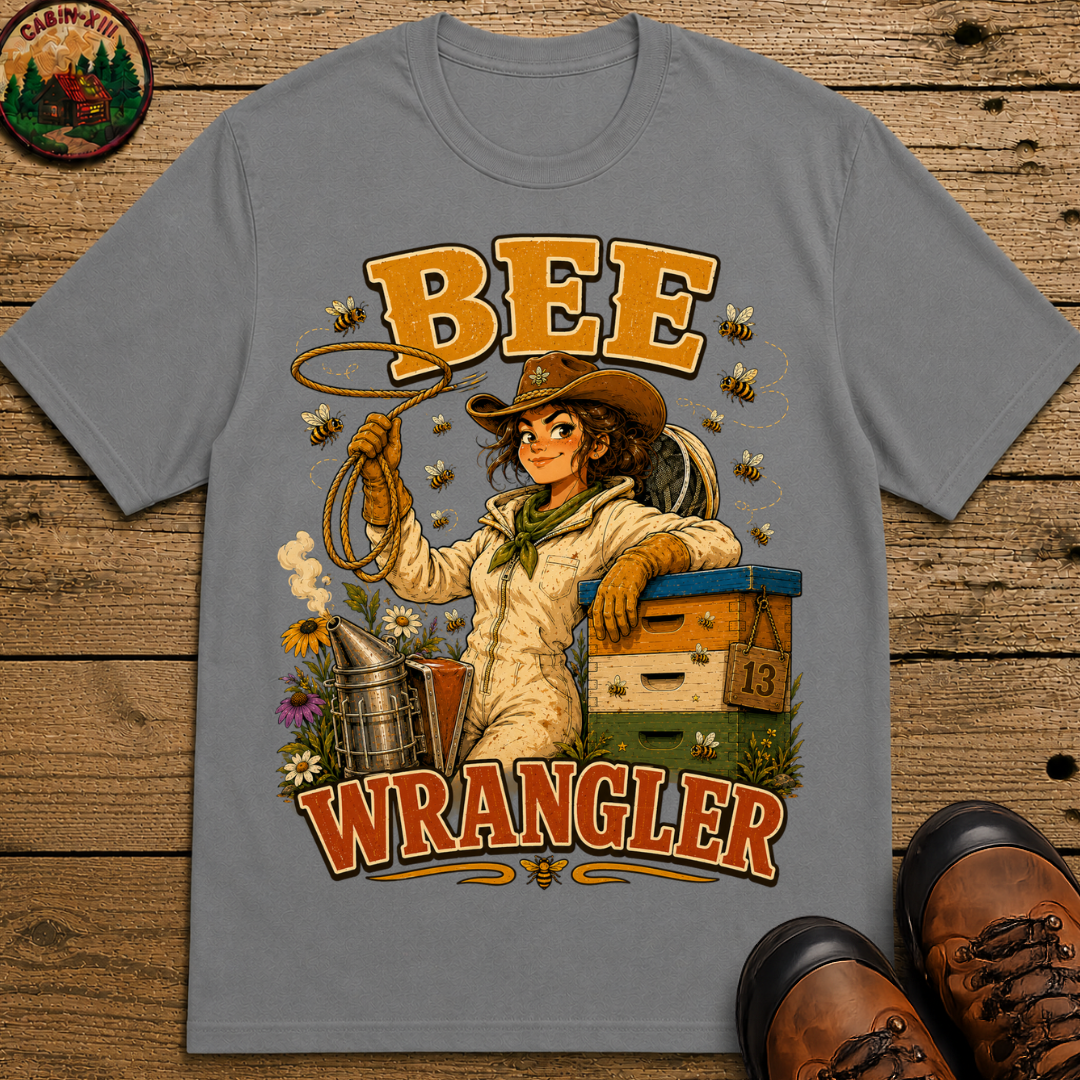 Bee Wrangler Funny Beekeeping Shirt — Vintage Beekeeper Tee