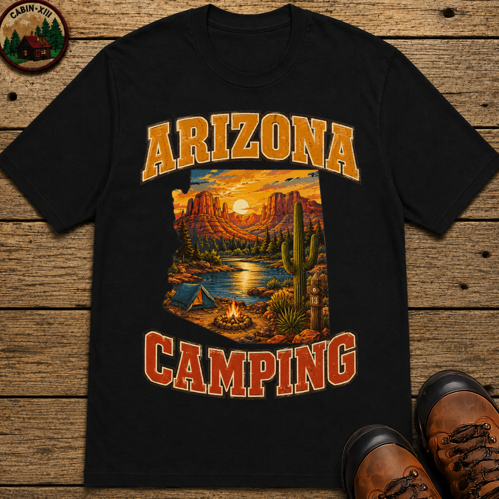 Arizona Camping Shirt — Red Rock Canyon Vintage Outdoor Tee