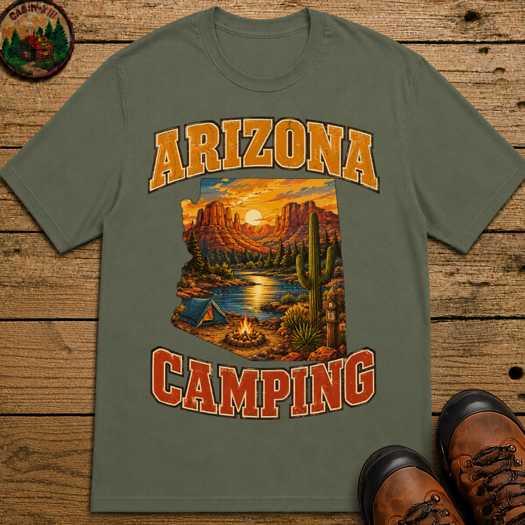Arizona Camping Shirt — Red Rock Canyon Vintage Outdoor Tee
