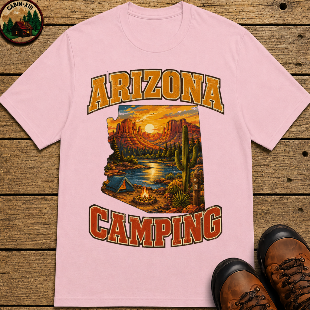 Arizona Camping Shirt — Red Rock Canyon Vintage Outdoor Tee