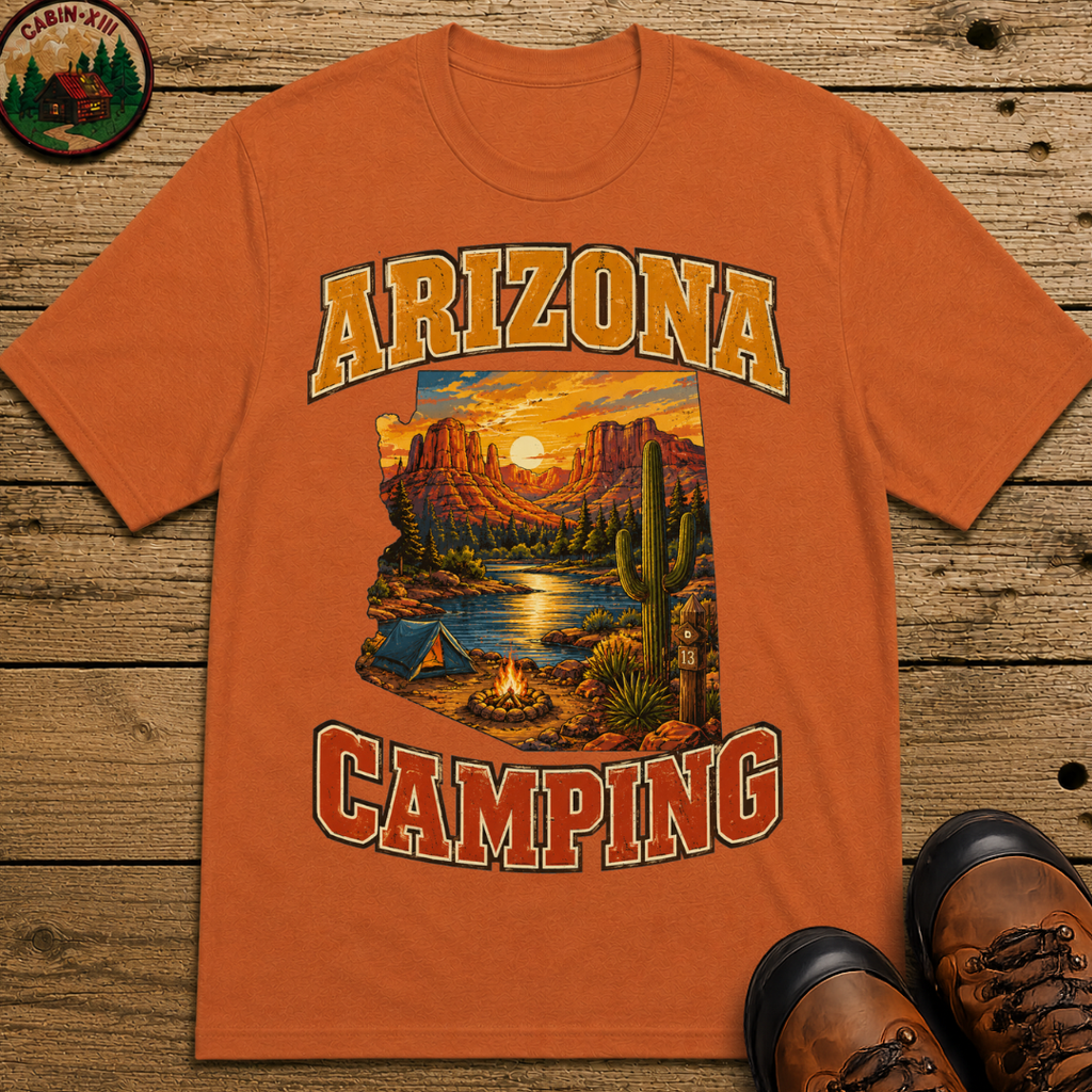 Arizona Camping Shirt — Red Rock Canyon Vintage Outdoor Tee