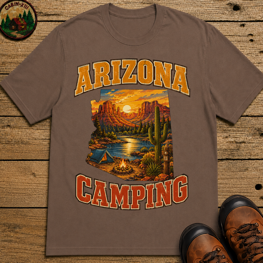 Arizona Camping Shirt — Red Rock Canyon Vintage Outdoor Tee