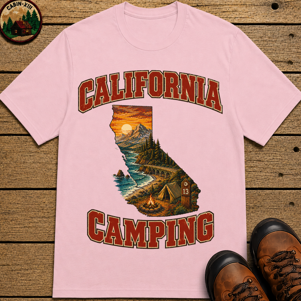 California Camping Shirt — Coastal Mountains Vintage Outdoor Tee