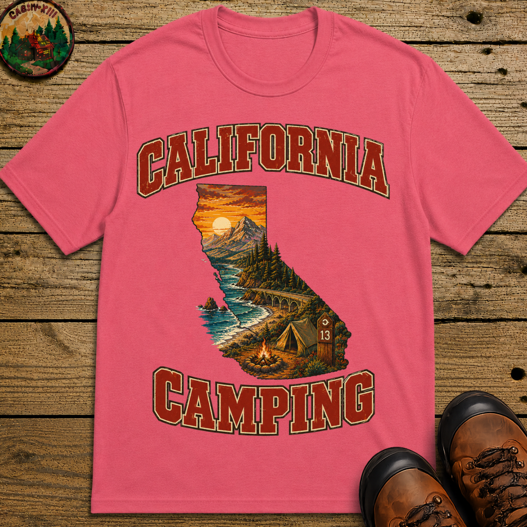California Camping Shirt — Coastal Mountains Vintage Outdoor Tee