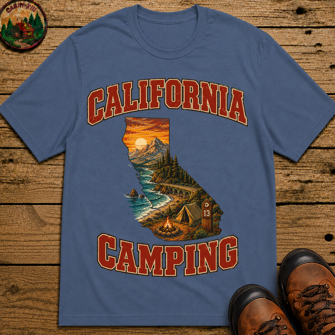 California Camping Shirt — Coastal Mountains Vintage Outdoor Tee