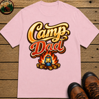 Camp Dad Funny Camping Shirt — Vintage Campfire Father Tee