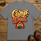 Camp Dad Funny Camping Shirt — Vintage Campfire Father Tee
