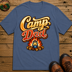 Camp Dad Funny Camping Shirt — Vintage Campfire Father Tee
