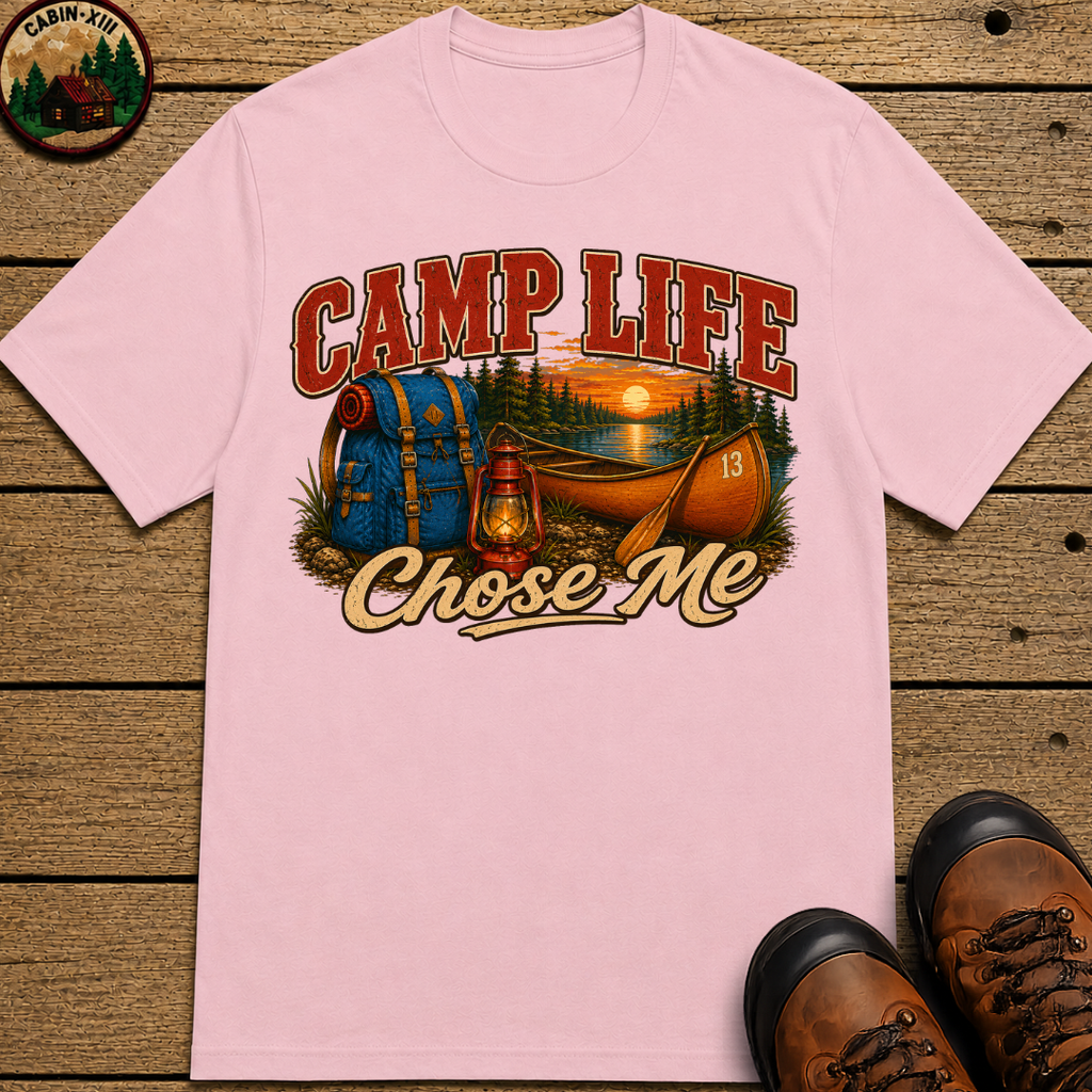 Camp Life Chose Me Vintage Camping Shirt — Outdoor Lake Tee