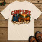 Camp Life Chose Me Vintage Camping Shirt — Outdoor Lake Tee