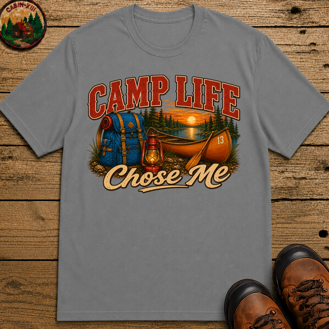 Camp Life Chose Me Vintage Camping Shirt — Outdoor Lake Tee