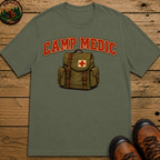 Camp Medic Funny Camping Shirt — Vintage Outdoor First Aid Tee