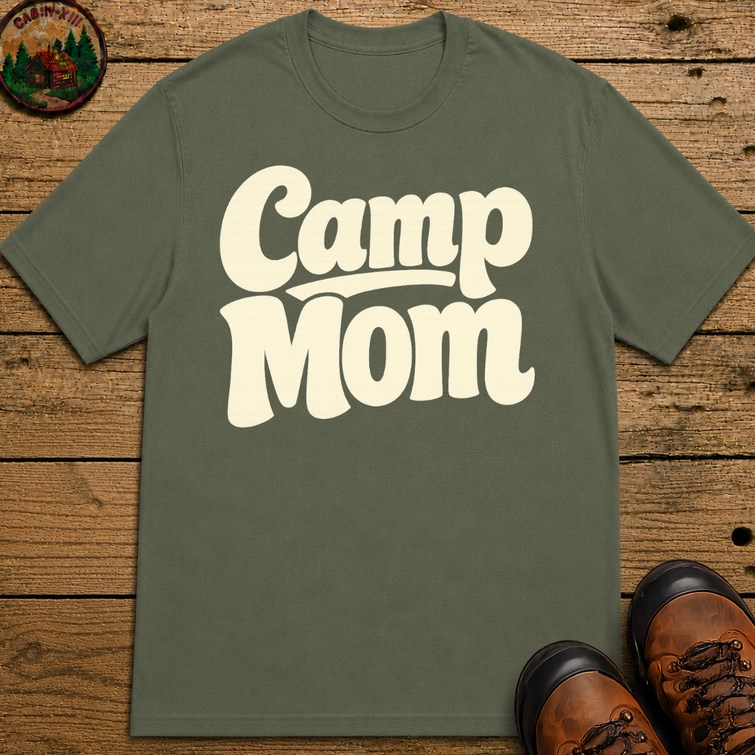 Camp Mom Camping Shirt — Retro Outdoor Mom Tee